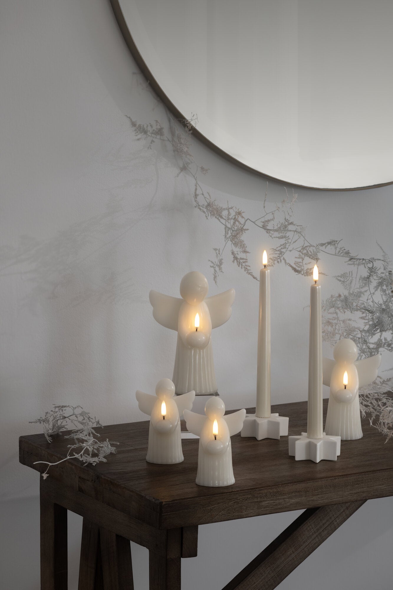 Angel LED lys, Vanilla Smooth - H19 cm